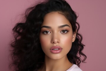 Naklejka premium Young Latino women skin portrait fashion.