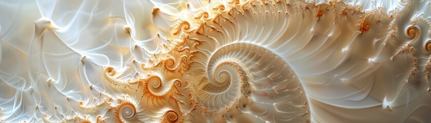 Ethereal golden spirals radiate outward, reminiscent of a galaxy