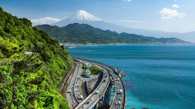 薩埵峠からの富士山の眺望