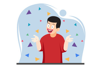 April Fools Flat Design Illustration