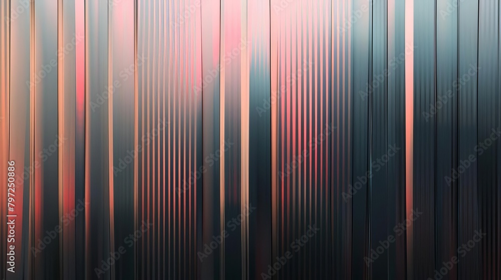 Poster abstract background with reeded glass texture effect 3d render digital art