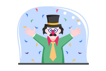 April Fools Flat Design Illustration