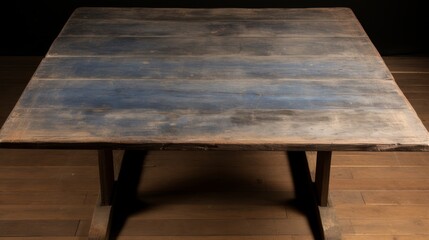 Vintage Wooden Table on a Dark Background