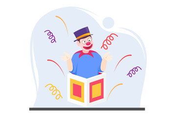 April Fools Flat Design Illustration