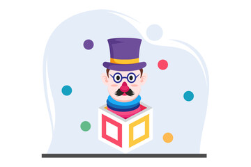 April Fools Flat Design Illustration
