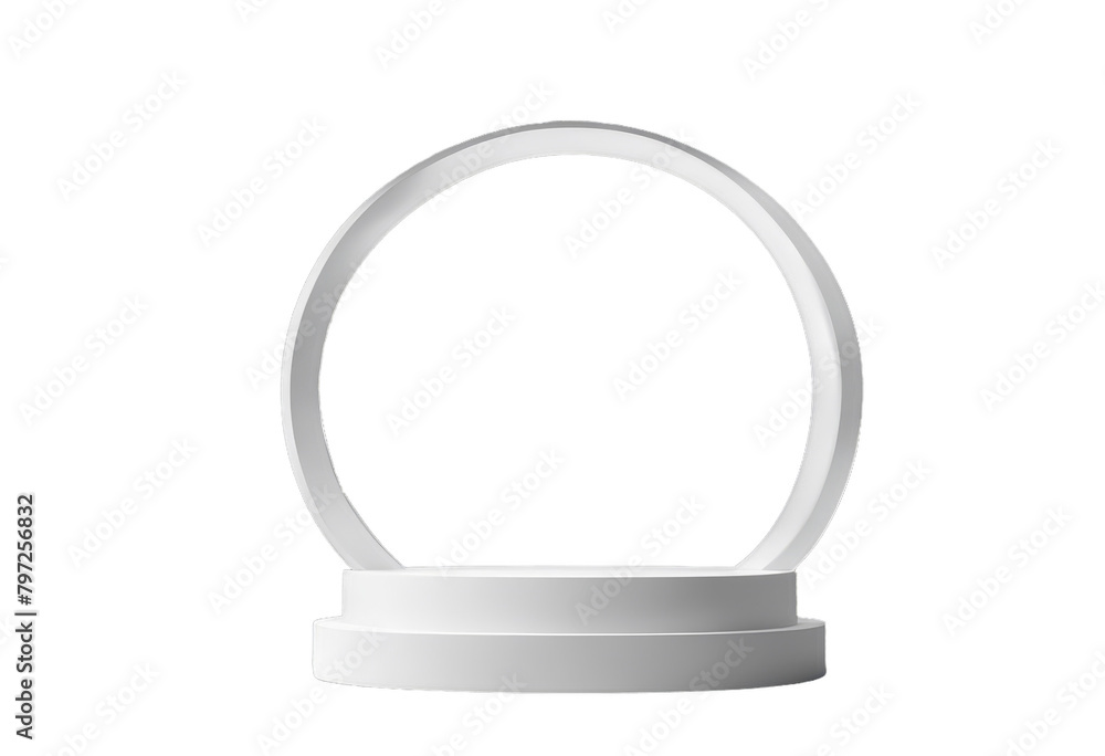 Aufkleber presentation products white showcase background product podiums scene elegant mock empty transparent
