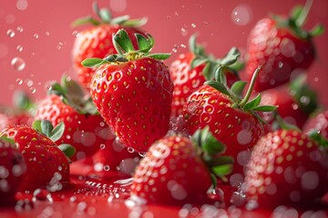 フレッシュなイチゴ　スタジオ撮影