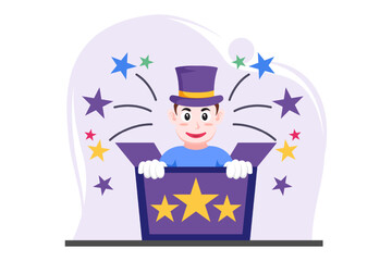 April Fools Flat Design Illustration