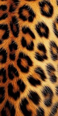 Close-up Texture of Leopard Fur