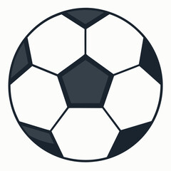 Soccer ball icon solid white background (14)