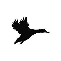 Duck Silhouette Flat Icon