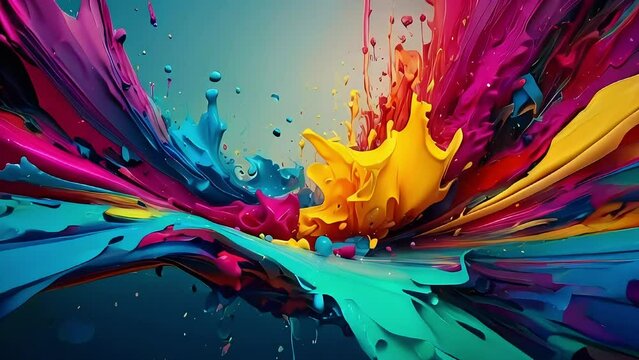 Abstract colorful paint splash background