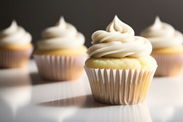 vanilla cupcakes with icing