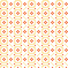 seamless pattern with yellow and white dots