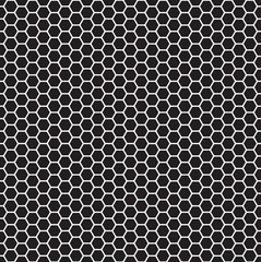 Seamless pattern. Black closely spaced hexagons.