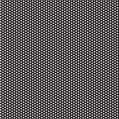 Seamless pattern. White small hexagons on a black background.