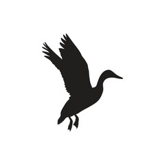 Duck Silhouette Flat Icon