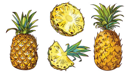 tropical pineapple nutrition fresh natural summer diet