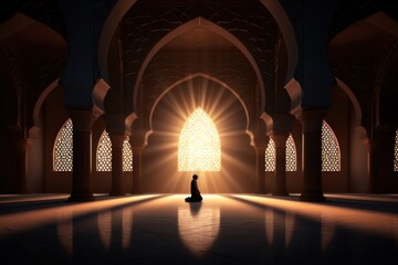 Architecture building mosque light.