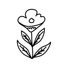 Flowers in the garden icon