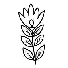 Flowers in the garden icon