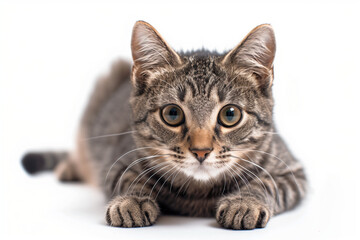 Obraz premium cat on white background