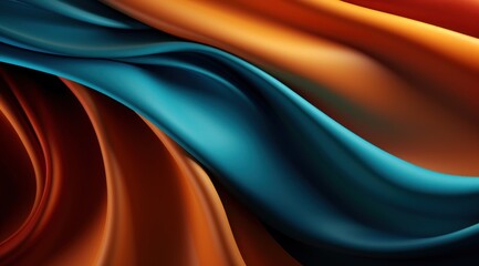 Obraz premium Elegant Abstract Silk Fabric Waves
