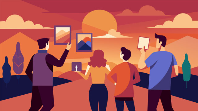 As the day came to an end and the group admired their collection of photos they shared insights on how photography not only captures the world but. Vector illustration