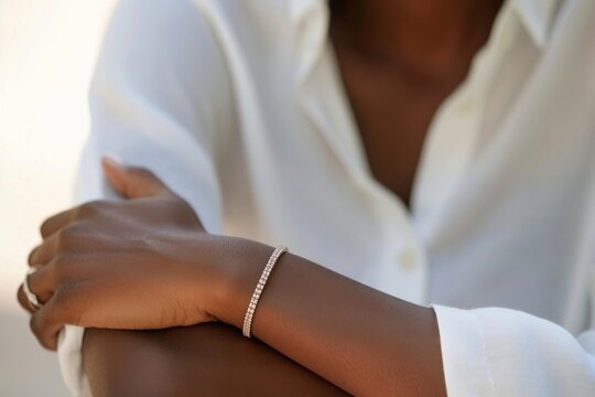 Diamond bracelet jewelry adult skin.