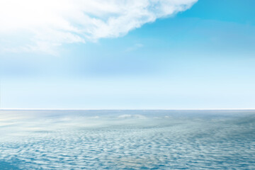 Scenery of panoramic dune on aerial view with cloudyspace.