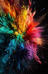 Explosion of Colors in Abstract Art