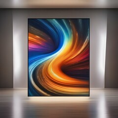 A swirling vortex of light and color, drawing the viewer into a mesmerizing journey of exploration and discovery, stimulating the imagination2