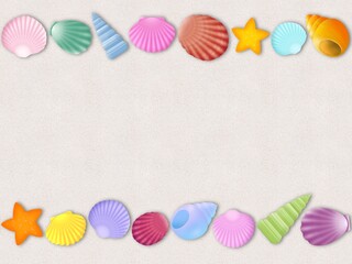 貝殻の背景　C-3