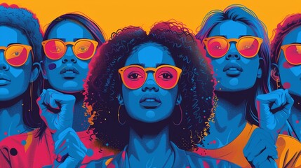 Obraz premium Create a series of illustrations depicting individuals taking action in their communities such as volunteering