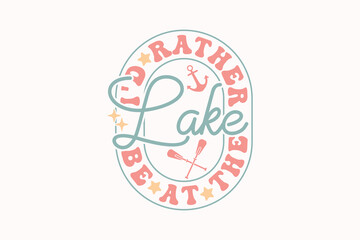 Retro Lake EPS T-shirt Design