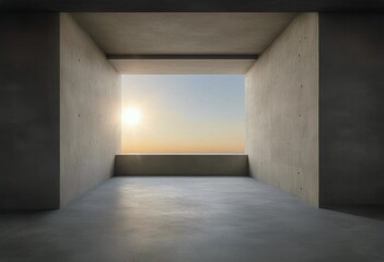 floor gray background cement texture sun room empty light cement wall Room concrete