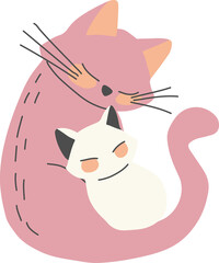 mother and child with this adorable collection of hand-drawn vintage-style illustrations