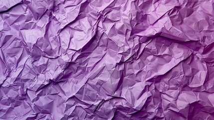 Purple crumpled paper background. Texture of crumpled paper for design background.