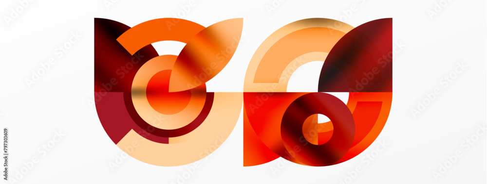 Aufkleber The logo features a bold red and orange color scheme with a circle in the center, set against a white background. It symbolizes automotive lighting and uses tints and shades to create a dynamic look