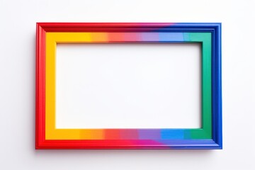 Gradient rainbow backgrounds rectangle frame. © Rawpixel.com