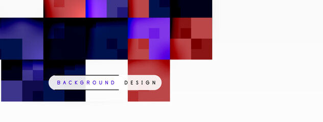 A vibrant color palette of electric blue, magenta, and purple in a checkered pattern with a white border. The parallel lines create a modern and eyecatching design, perfect for a logo or art project
