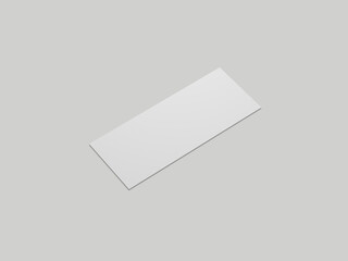 Single realistic voucher mockup