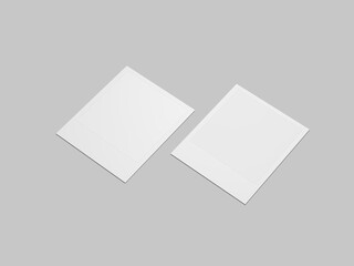 Two realistic polaroid mockup