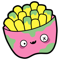 illustration of a zombie chips