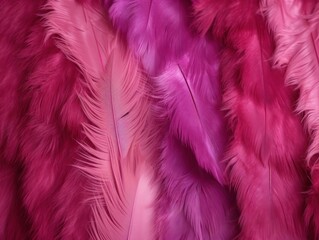 Obraz premium a close up of pink feathers