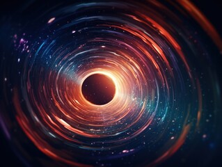 a circular light in a black hole