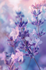 Lavender Whispers   Soft Hues of Purple Flowers in Bloom