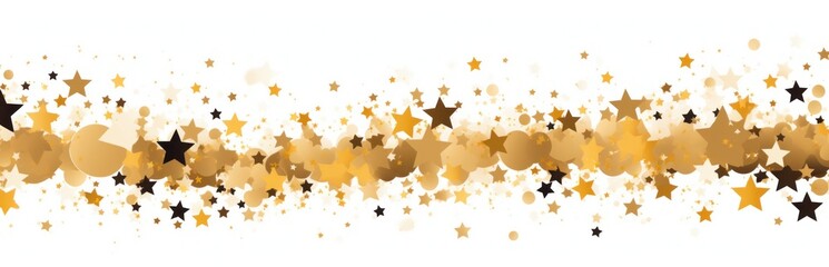 a gold stars and dots