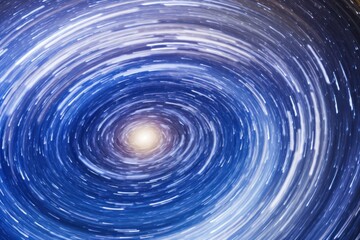 a spiraling blue and white swirl