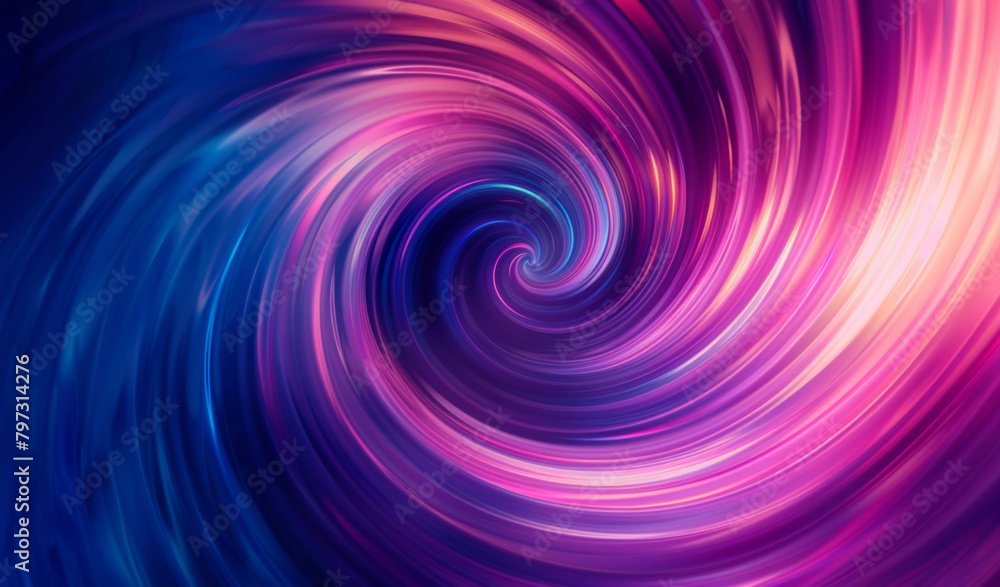 Poster abstract background with swirls in purple and blue, computer generated images